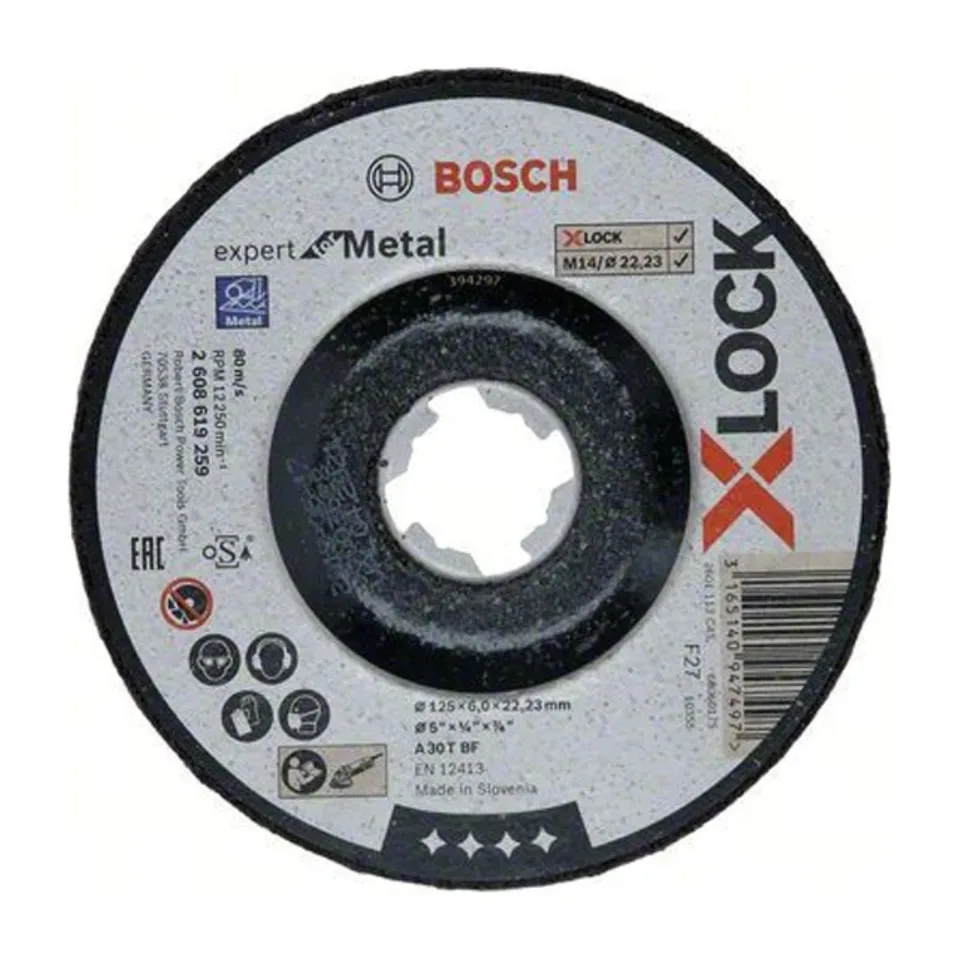 Brusna ploča Bosch Expert for Metal 125x6 X-Lock