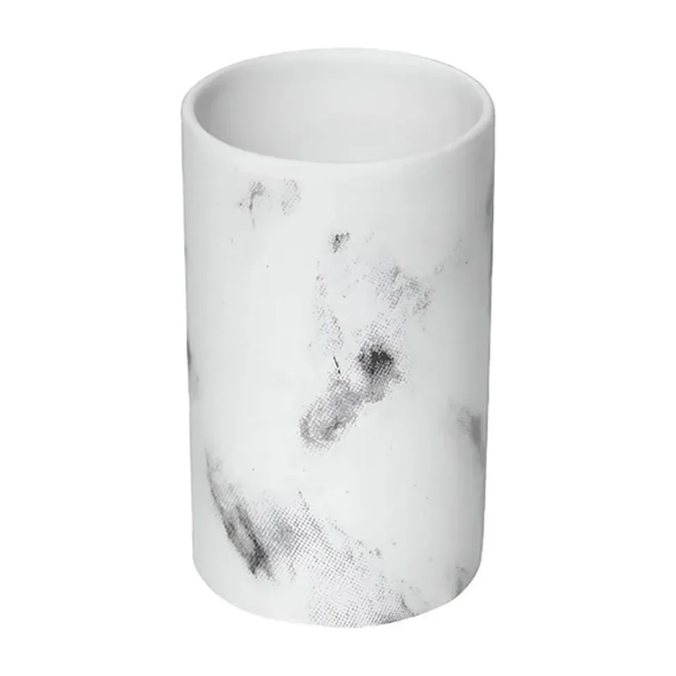 Čaša za četkice Tendance Marbre bela 10x6.3 cm