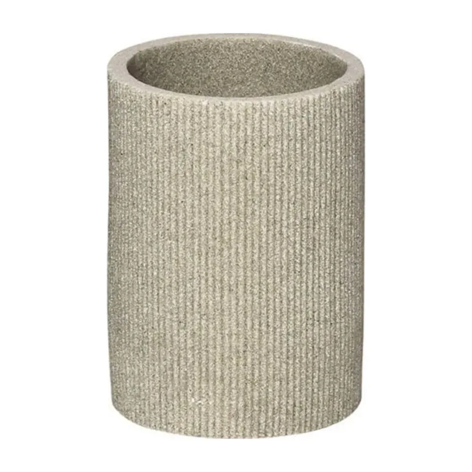 Čaša za četkice Tendance Pruge bež 10x7.3 cm