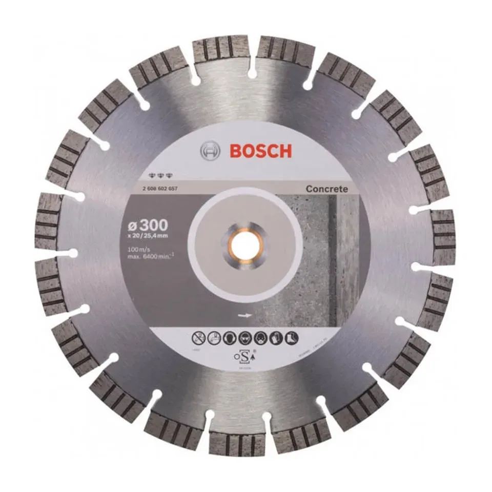 Dijamantska rezna ploča Bosch Best for Concrete 300x20/25.4x2.8x15 mm