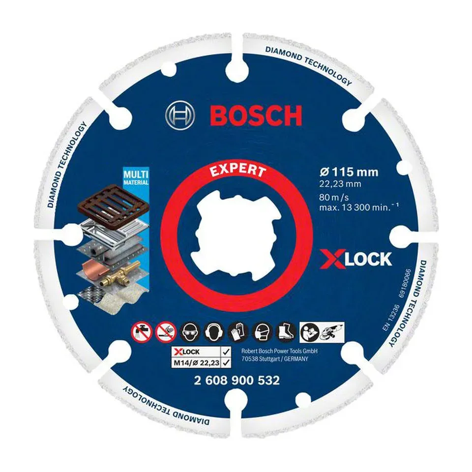 Dijamantska rezna ploča Bosch EXPERT Diamond Metal Wheel 115 mm X-LOCK