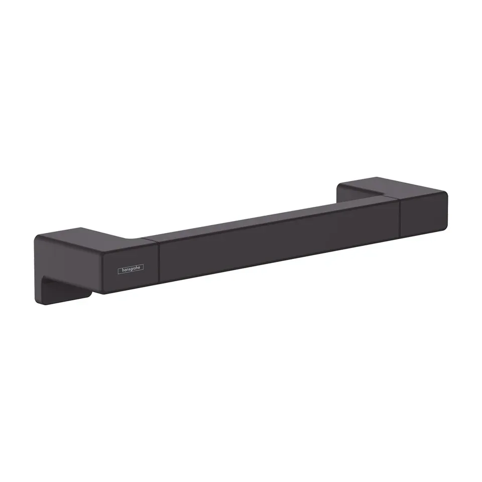 Držač peškira i rukohvat Hansgrohe AddStoris 670 crni mat 30 cm