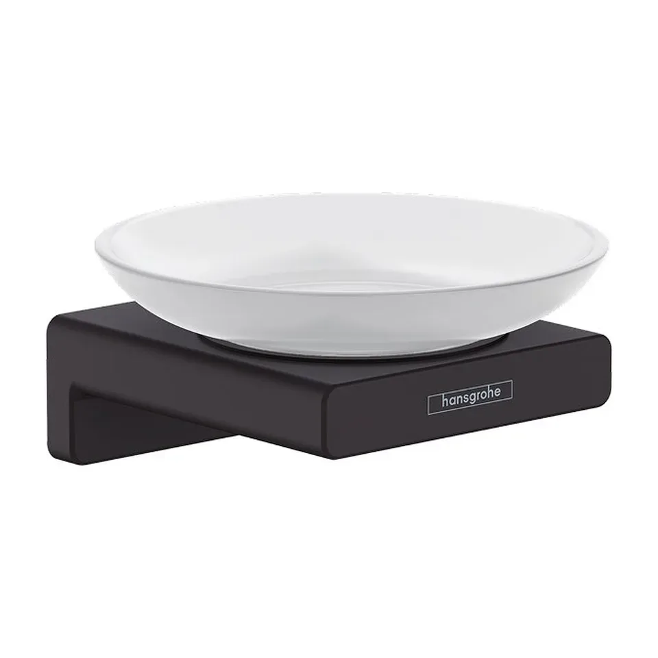 Držač sapuna Hansgrohe AddStoris 670 crni mat