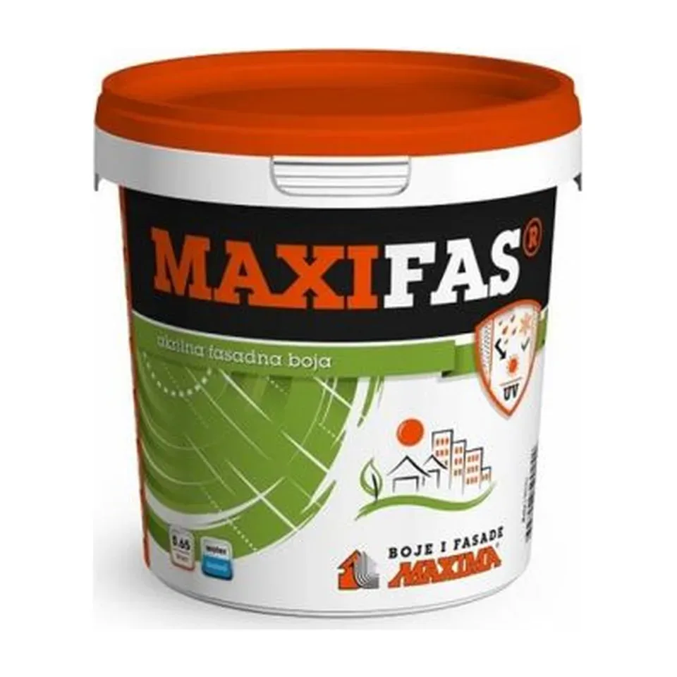 Fasadna boja Maxima MaxiFAS bela, 15 l