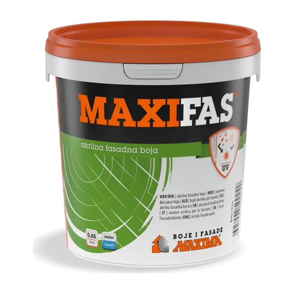 Fasadna boja Maxima Maxifas bela akrilna, 0,65 l