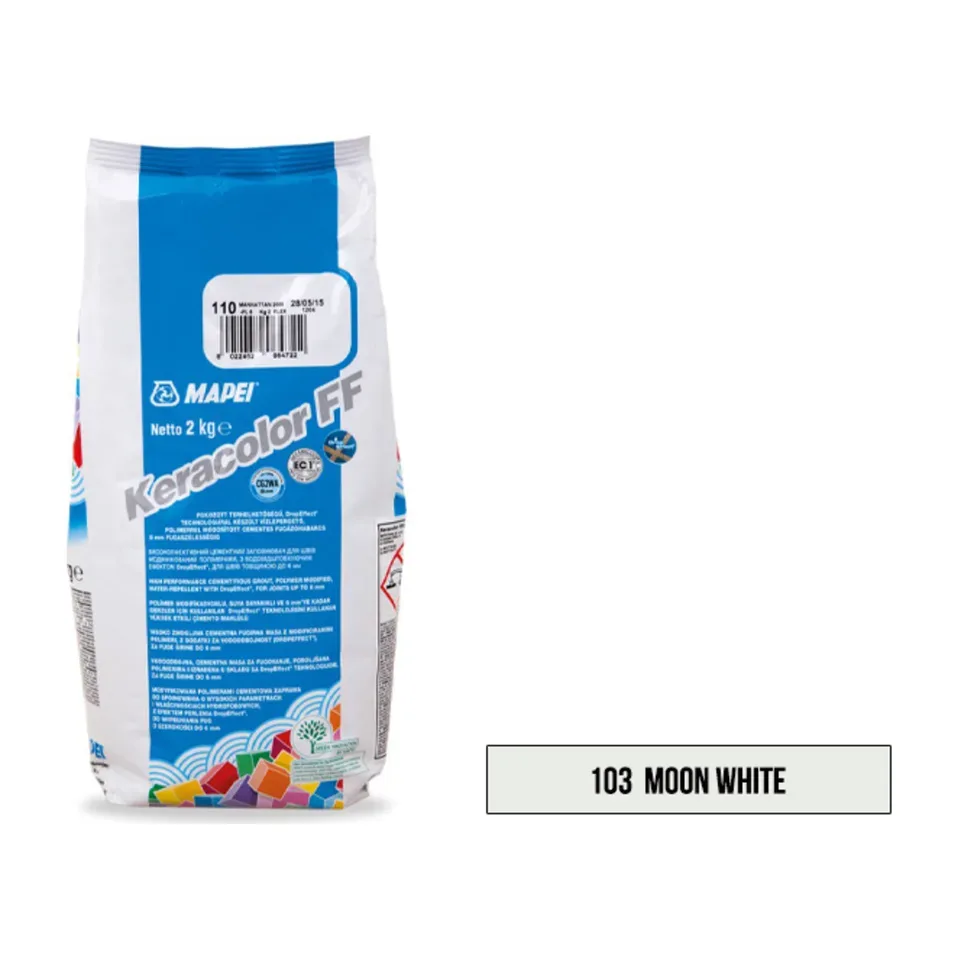 Fug masa Mapei Keracolor FF 103 moon white CG2WA, 2 kg