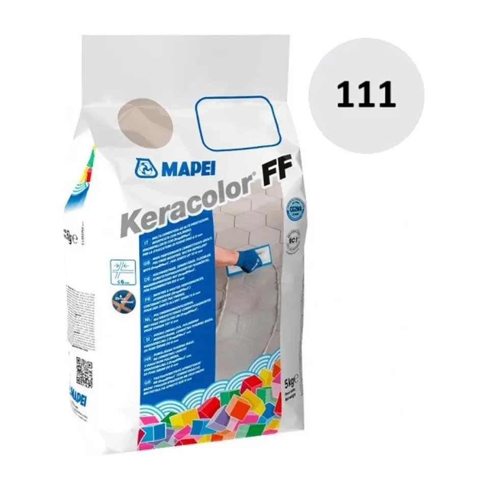 Fug masa Mapei Keracolor FF 111 silver grey, 5 kg