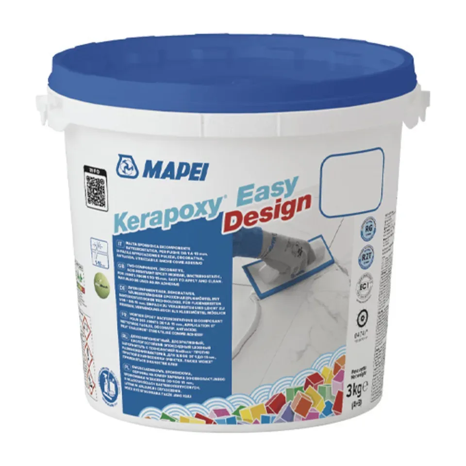 Fug masa Mapei Kerapoxy Easy Design 112 siva epoksidna dvokomponentna, 3 kg