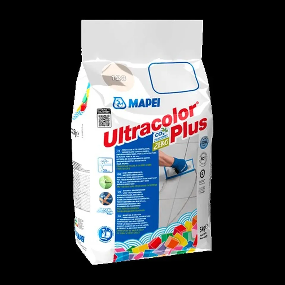 Fug masa Mapei Ultracolor Plus 100 bela CG2WA, 5 kg