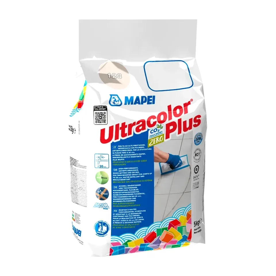 Fug masa Mapei Ultracolor Plus 113 cement siva CG2WA, 5 kg