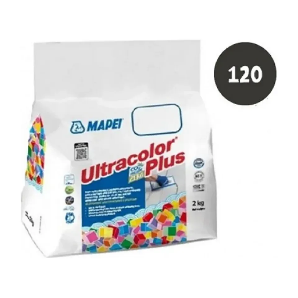 Fug masa Mapei Ultracolor Plus 120 crna CG2WA, 2 kg