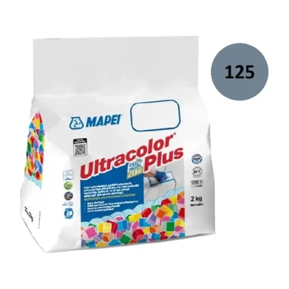 Fug masa Mapei Ultracolor Plus 125 kamen siva CG2WA, 2 kg