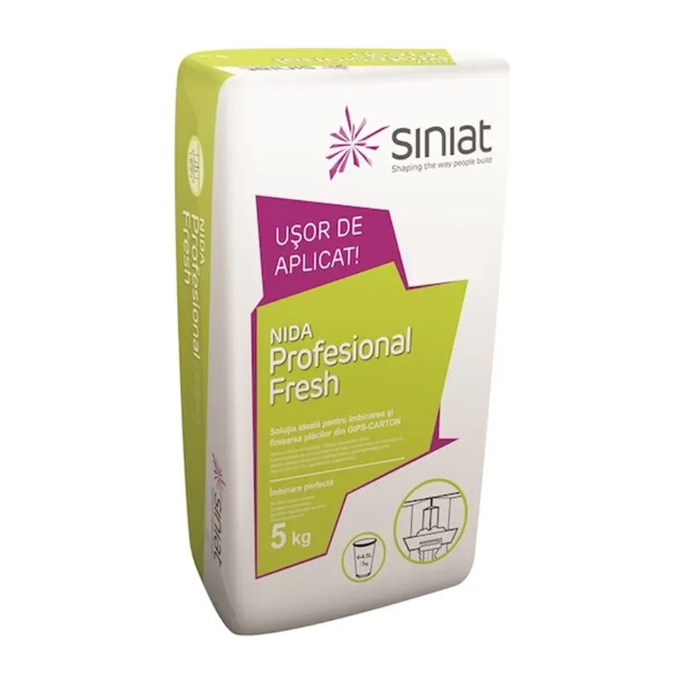 Gipsana ispuna Siniat NIDA Profesional Fresh bela, 5 kg