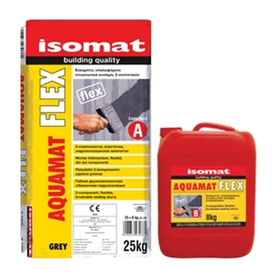 Hidroizolacija Isomat Aquamat-Flex siva A+B, 18 kg