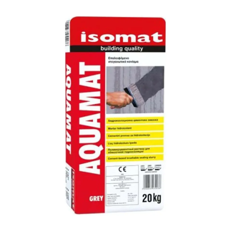 Hidroizolacija Isomat Aquamat siva, 20 kg