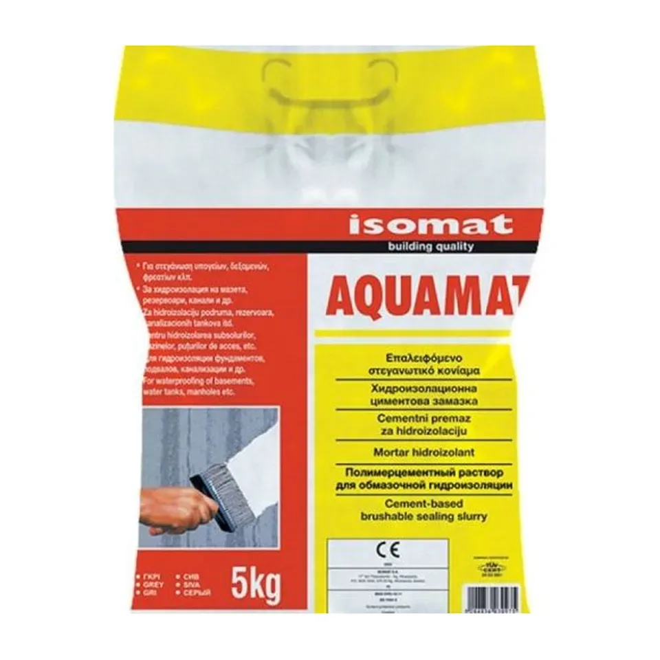 Hidroizolacija Isomat Aquamat siva, 5 kg