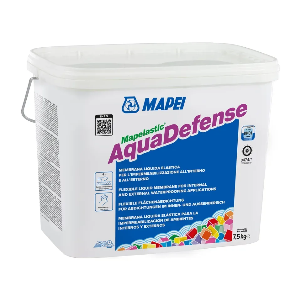 Hidroizolacija Mapei Mapelastic AquaDefense siva, 7,5 kg