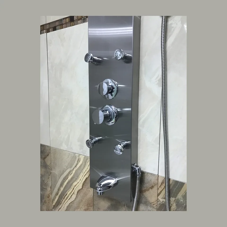 Hidromasažni tuš panel Berg inox 140x20cm