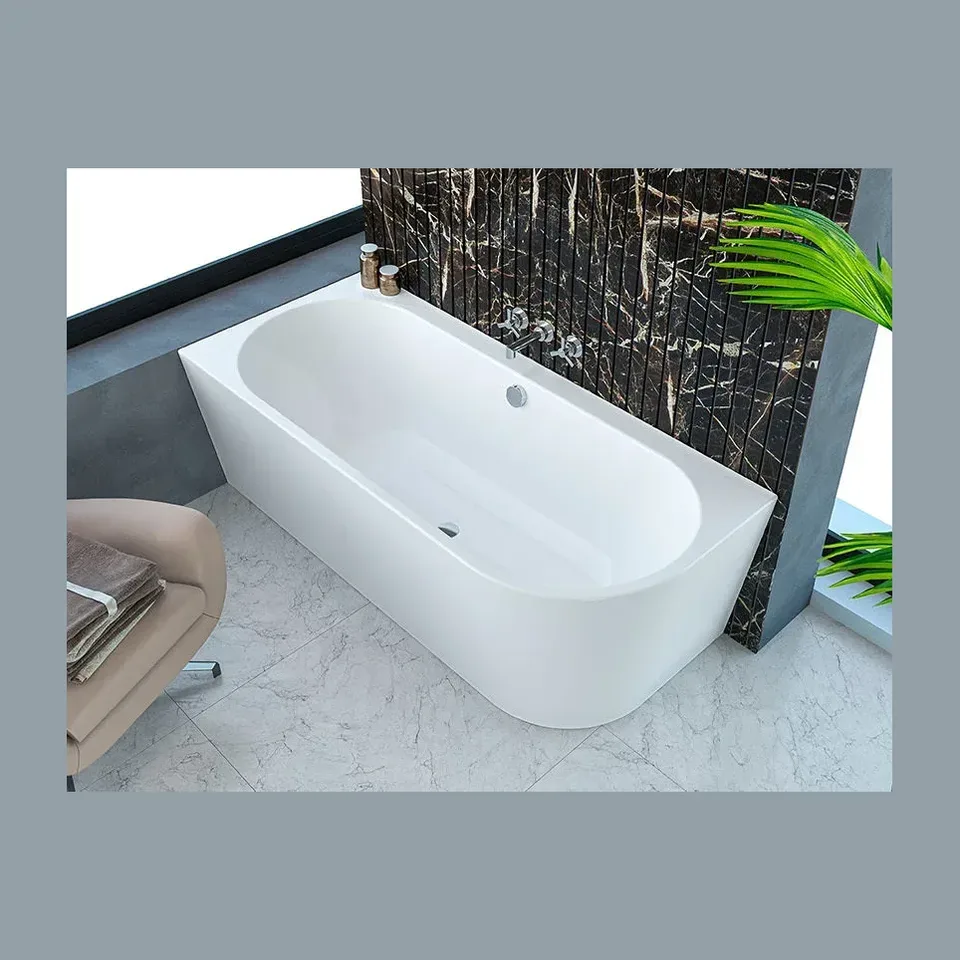 Kada Kolpa San Dream 180x80, desna, sa oblogom i sifonom