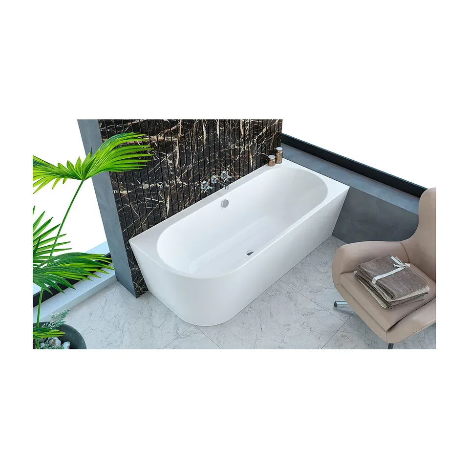 Kada Kolpa San Dream bela 180x80, leva, sa sifonom