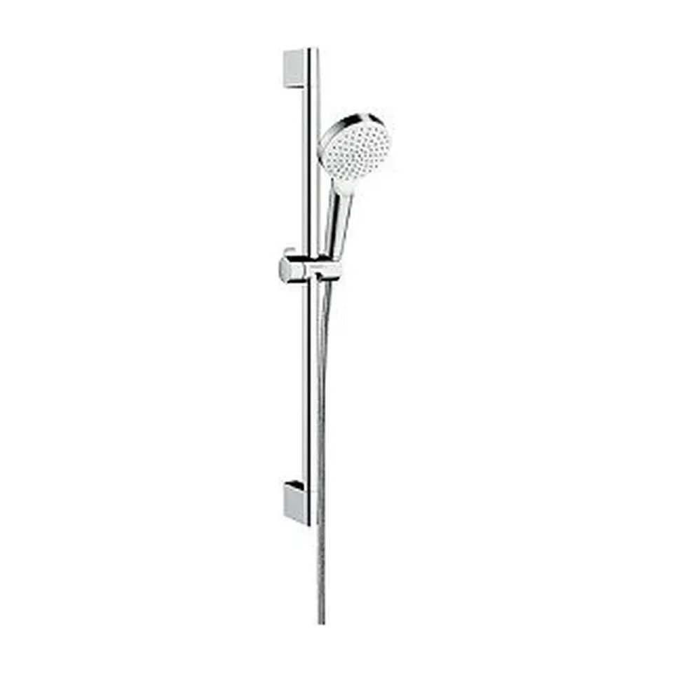 Klizna šipka set Hansgrohe Crometta 100 1jet 400 bela / hrom 65 cm