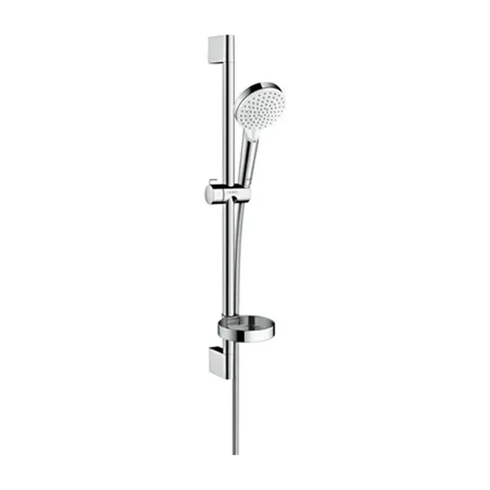 Klizna šipka set Hansgrohe Crometta 100 Vario 400 bela / hrom 65 cm