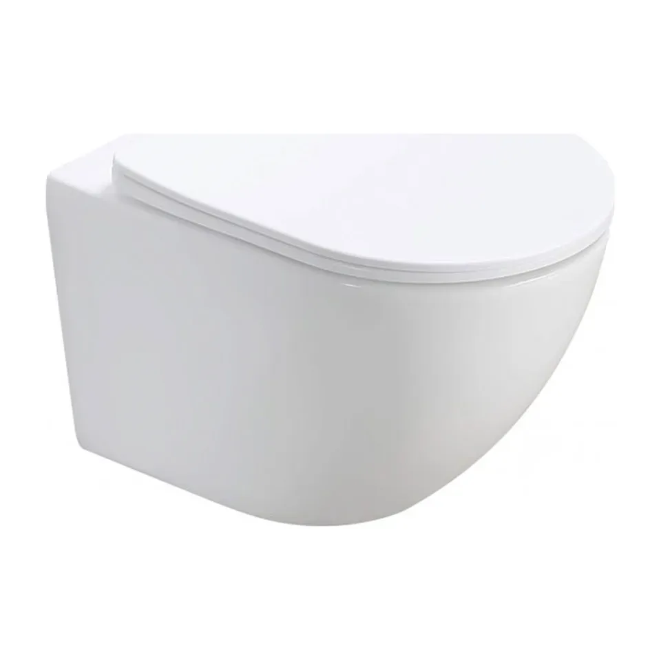Konzolna wc šolja Minotti Perla bela compact rimless / sa wc daskom