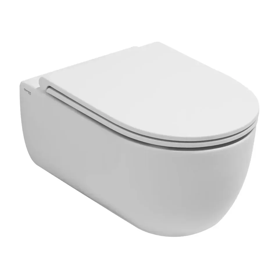 Konzolna wc šolja sa daskom Olympia Milady bela 52x36 cm, konzolna, rimless, slim soft-close daska