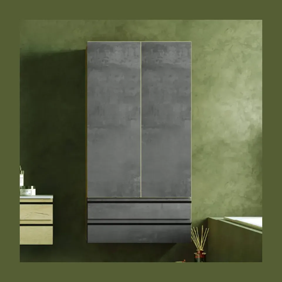 Kupatilska vertikala Kolpa San Alexis dark concrete 750 x 1460 x 320