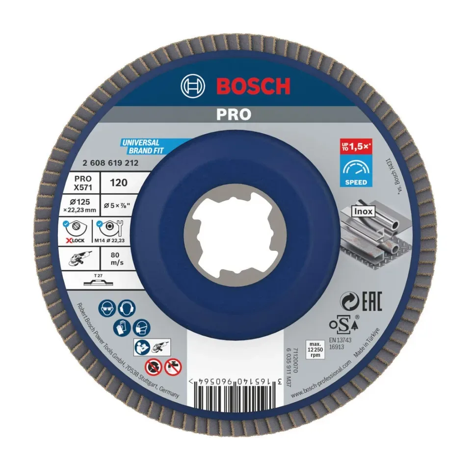 Lamelna ploča Bosch Best for Metal X571 X-Lock Ø125 mm G120
