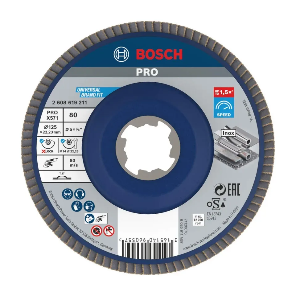 Lamelna ploča Bosch Best for Metal X571 X-Lock Ø125 mm G80