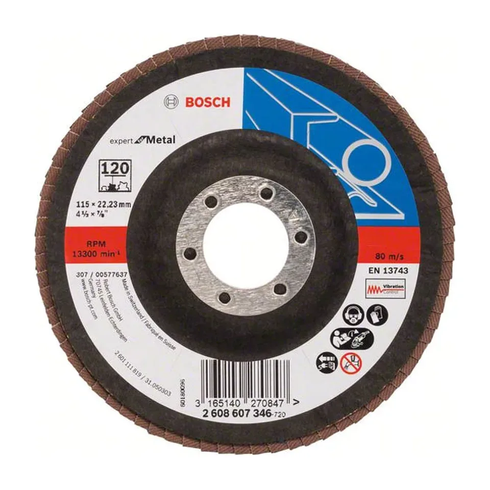 Lamelni brusni disk Bosch Expert for Metal Ø115 mm G120