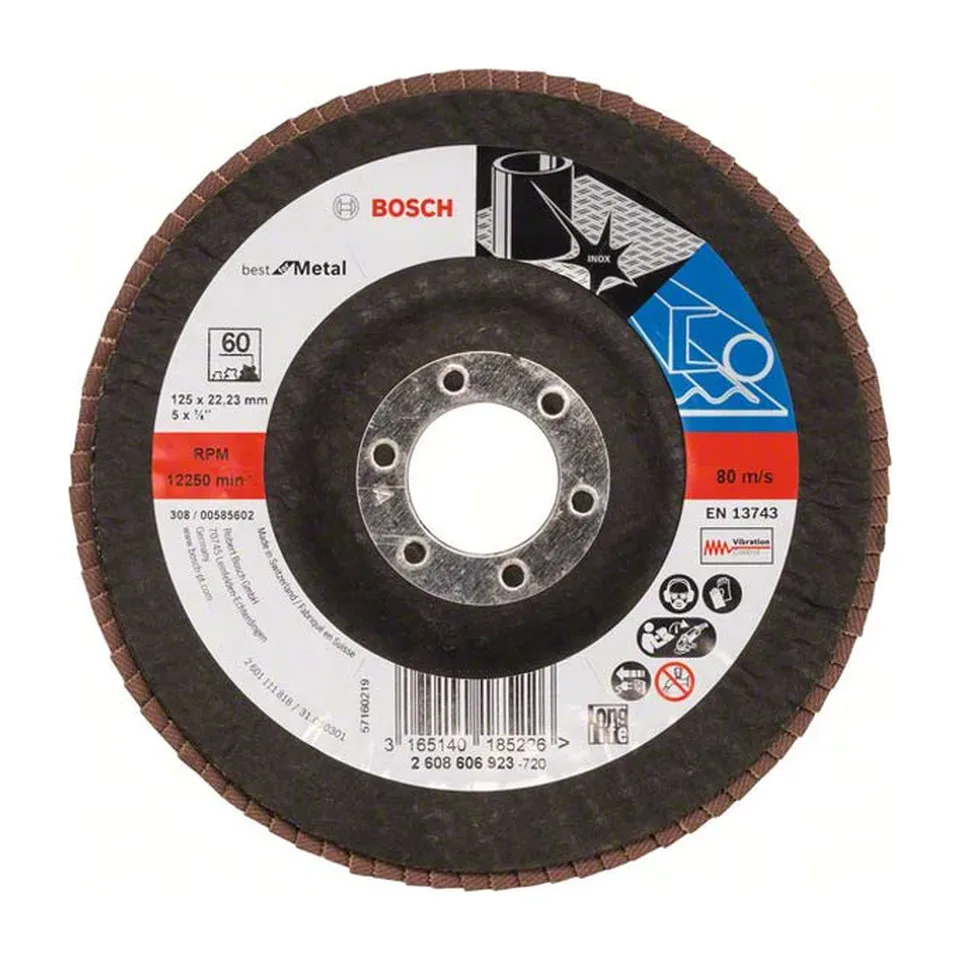 Lamelni brusni disk Bosch X571 Best for Metal Ø125 mm, G60