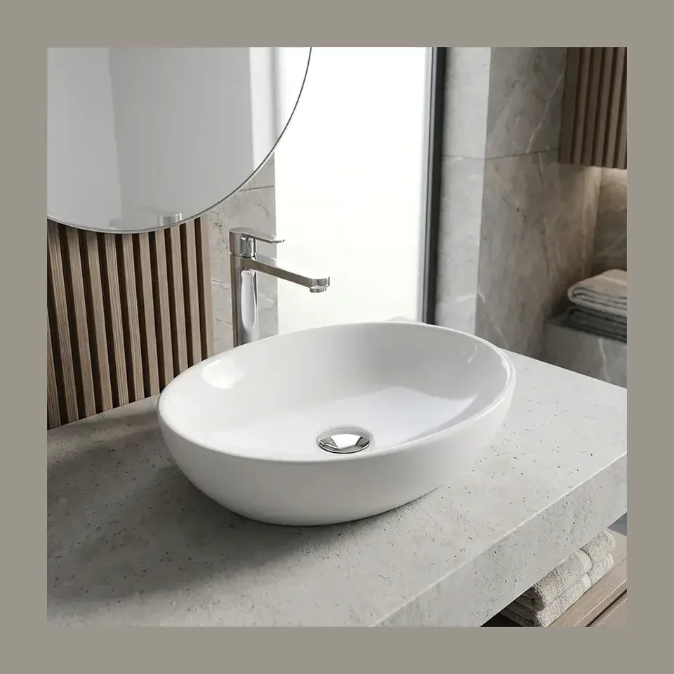 Lavabo AXA H10 01 beli sjaj 40x32 cm