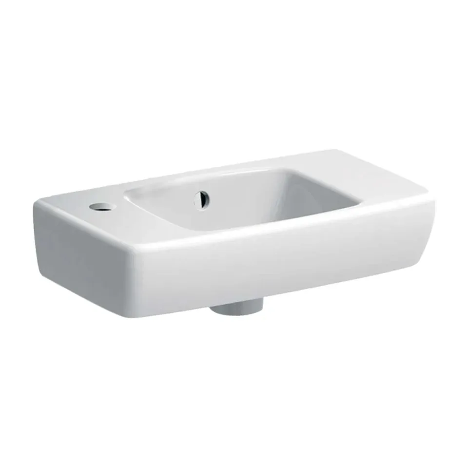 Lavabo Geberit Selnova Compact bela 45x25 cm, levi