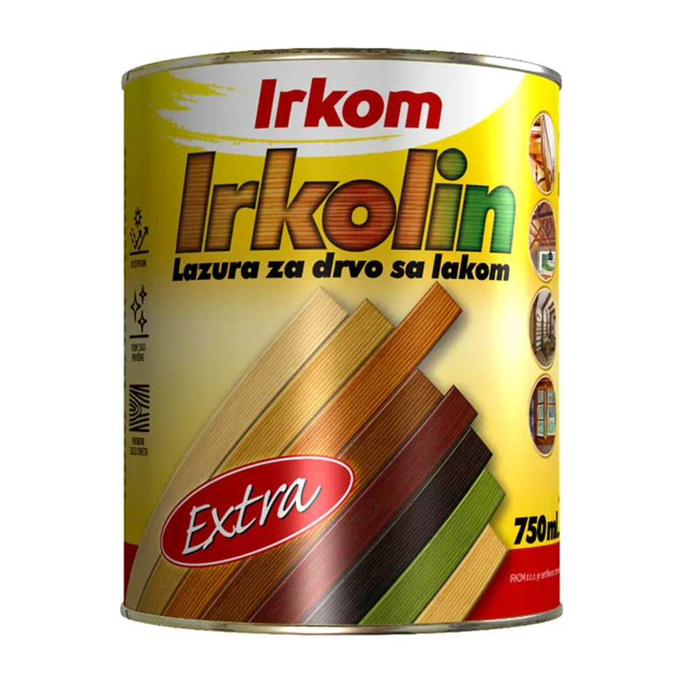 Lazura za drvo Irkom Irkolin Extra orah, 3 l
