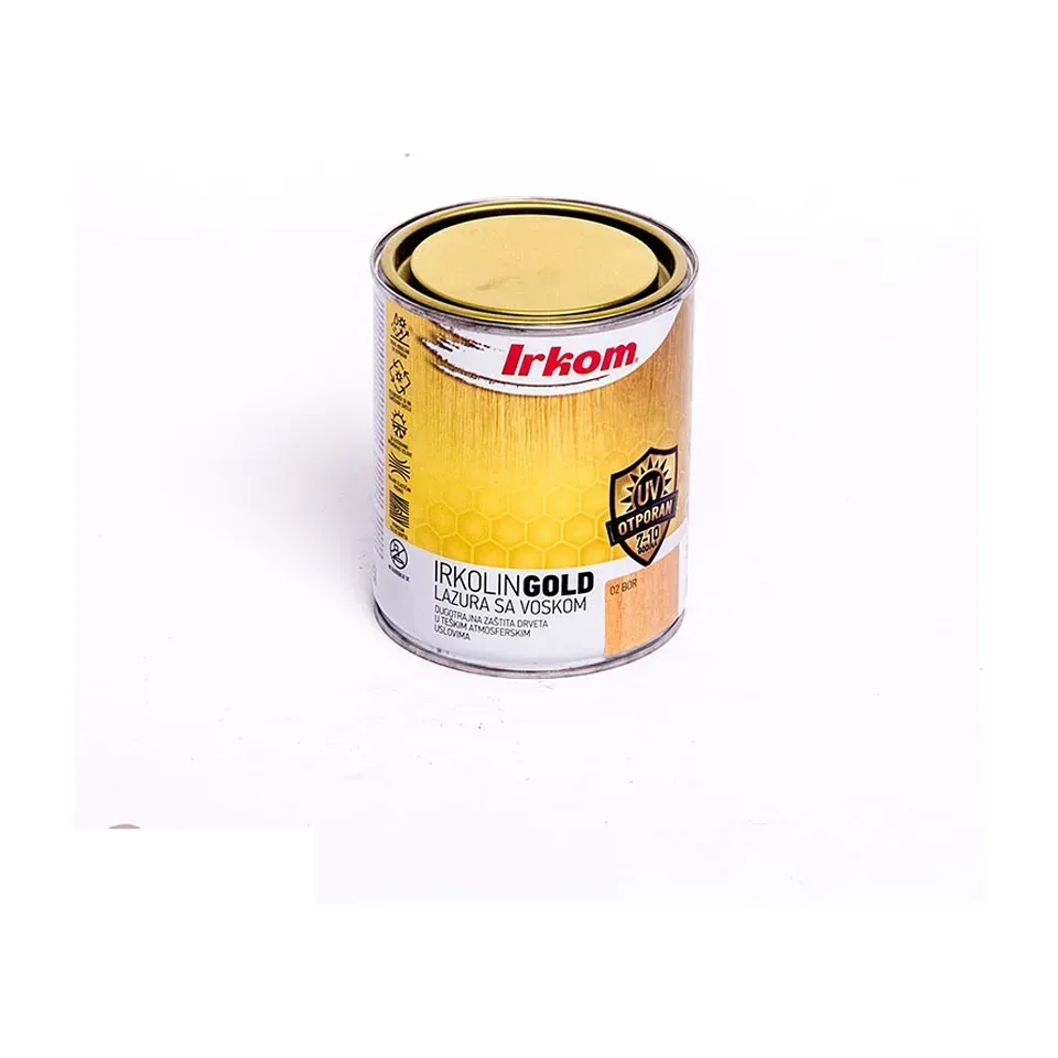 Lazura za drvo Irkom Irkolin Gold bor, 0,75 l