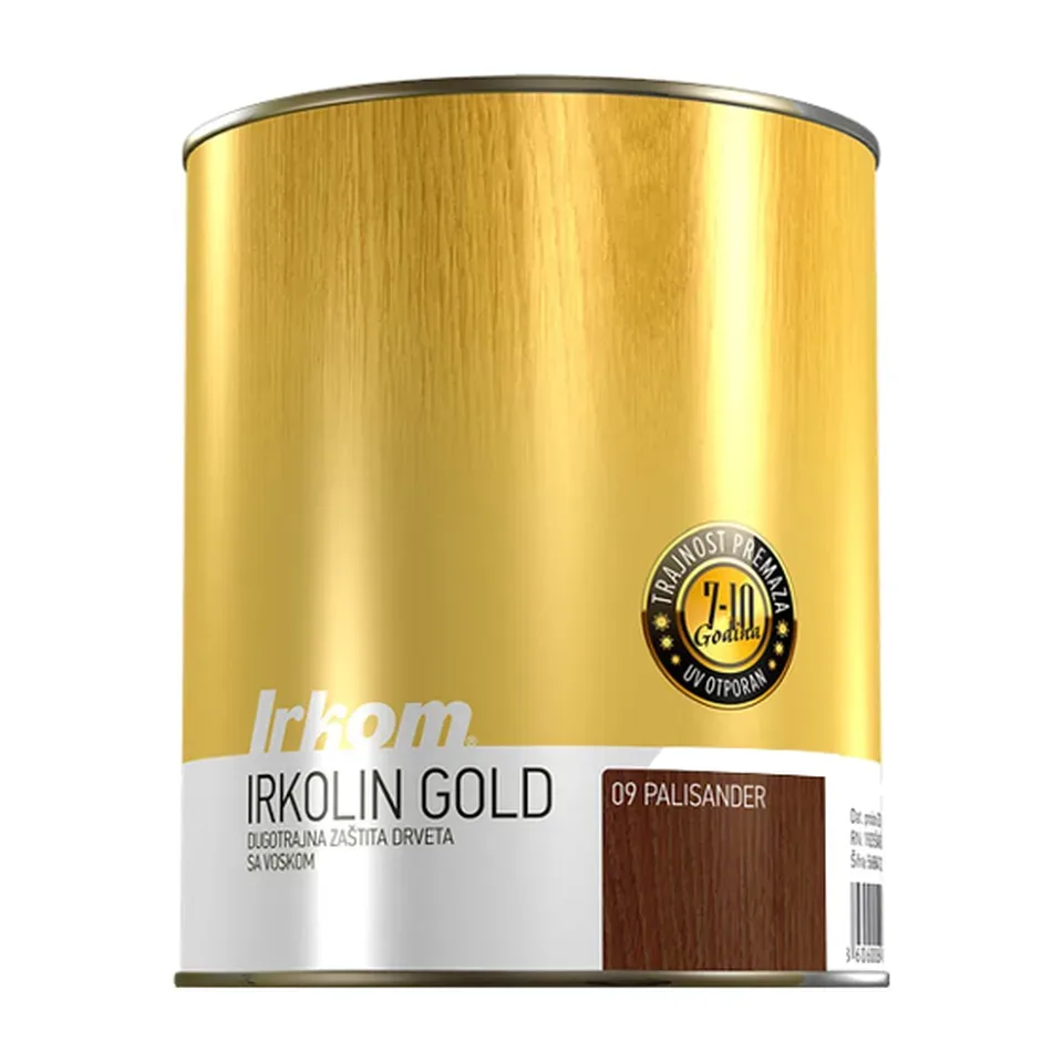 Lazura za drvo Irkom Irkolin Gold tik, 0,75 l