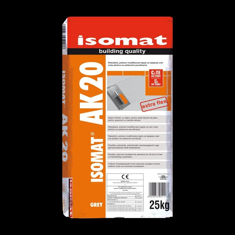 Lepak za pločice Isomat AK 20 siva, 25 kg