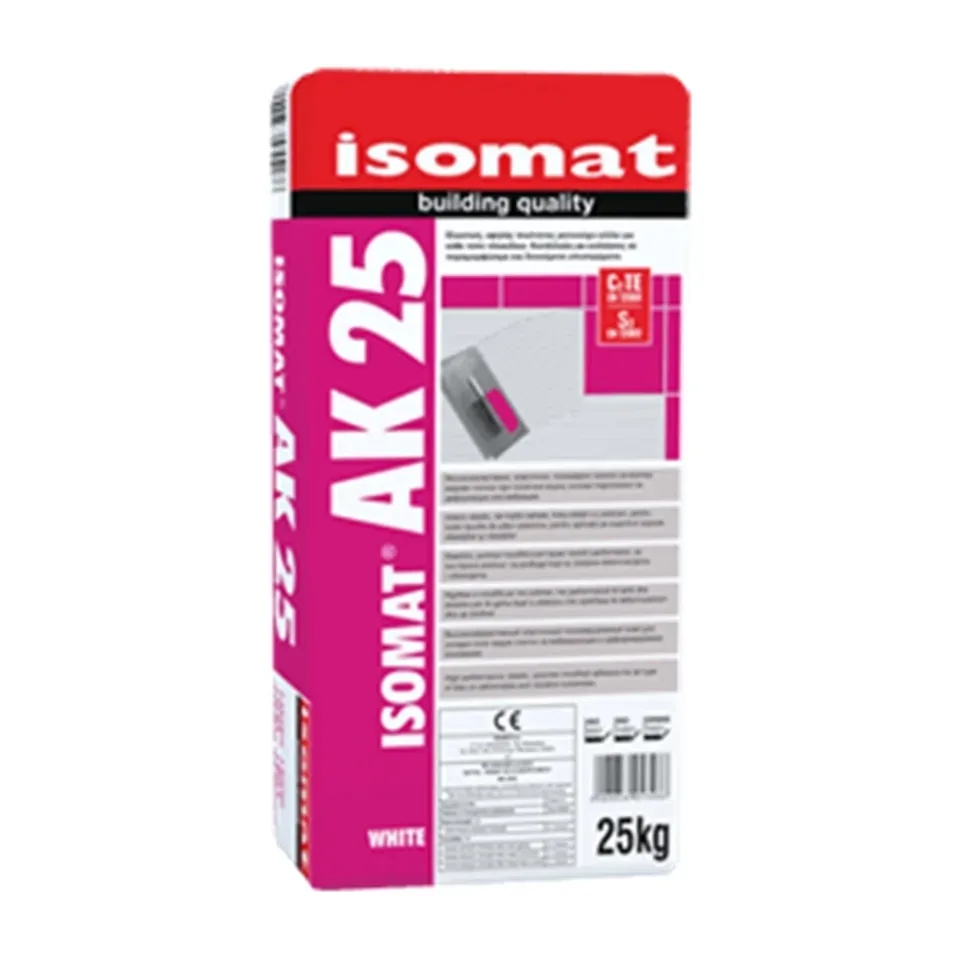 Lepak za pločice Isomat AK 25 beli, 25 kg