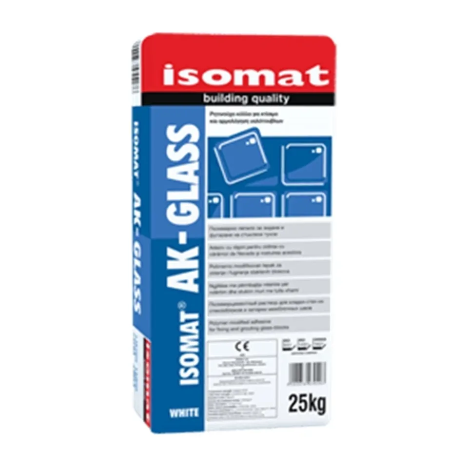 Lepak za staklene prizme Isomat AK-Glass bela, 25 kg