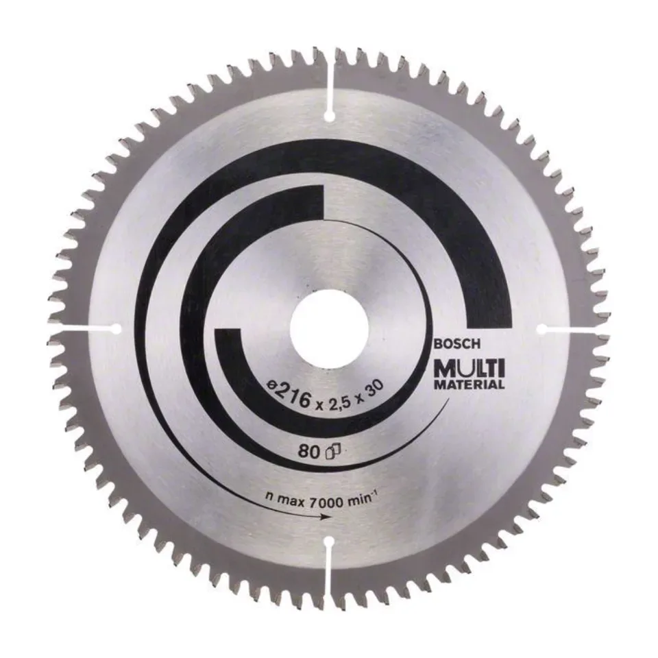 List kružne testere Bosch Multi Material 216 x 30 x 2.5 mm, 80Z