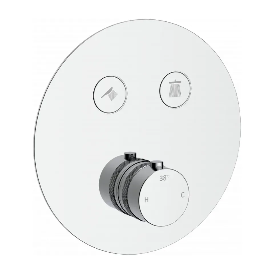 Maska termostatske baterije Copen CoolTouch hrom okrugla maska termostatske baterije