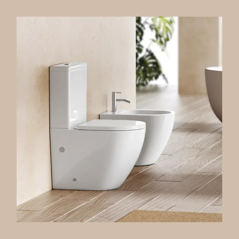 Monoblok wc šolja Rubicer Fly bela rimless