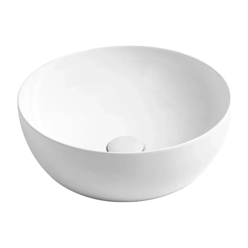 Nadgradni lavabo Azzurra Elegance Circle bela Ø40 cm
