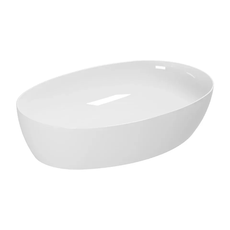 Nadgradni lavabo Azzurra Elegance Circle bela 60x40 cm