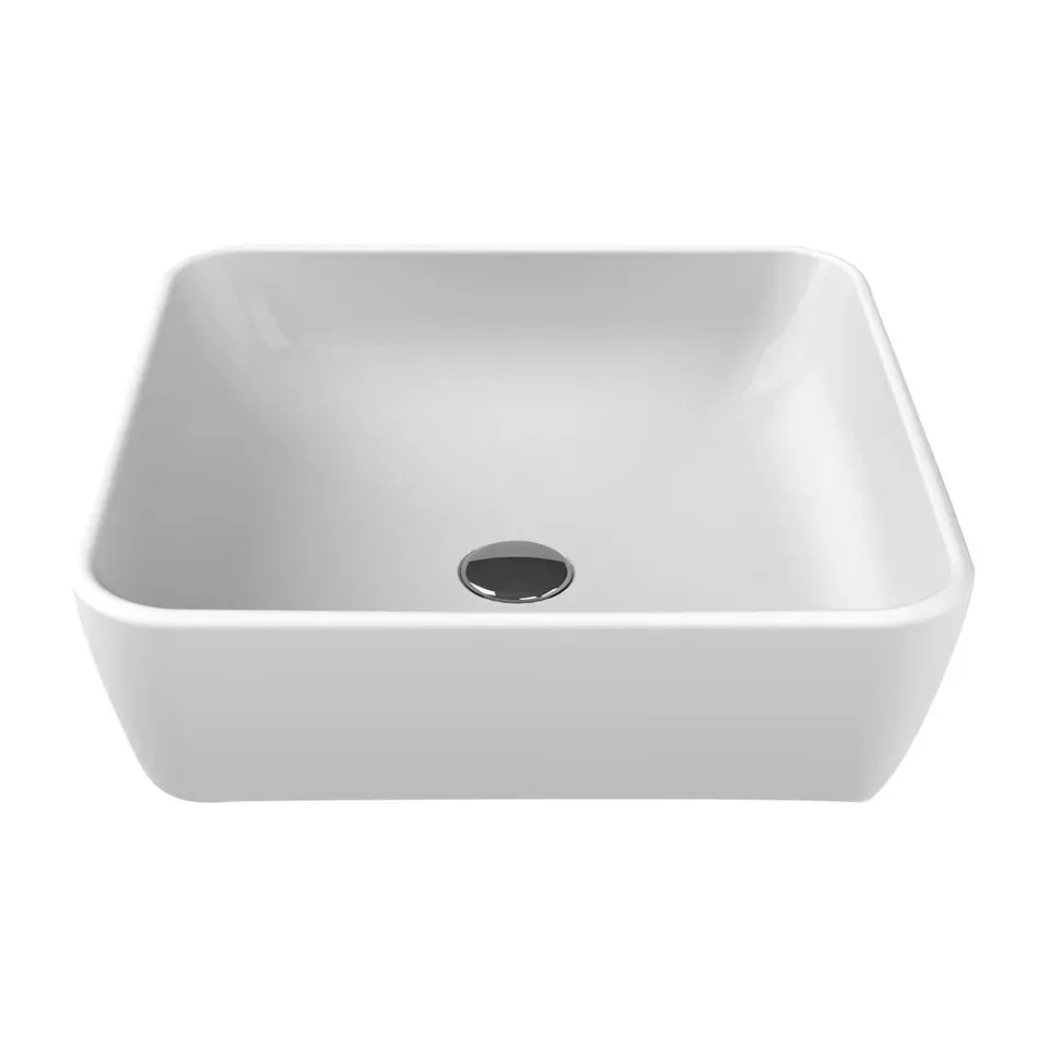 Nadgradni lavabo CeraStyle One bela 46x46 cm