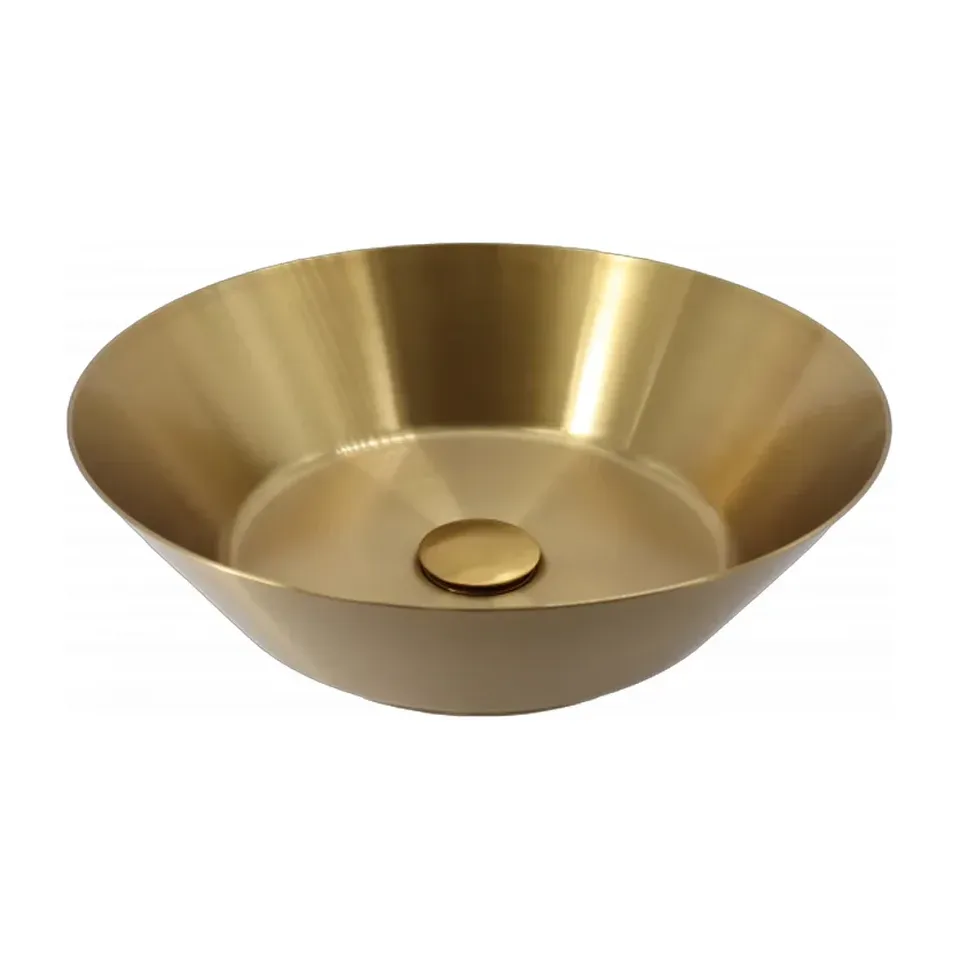 Nadgradni lavabo Copen brušeni mesing 400x125 mm C-15-100B