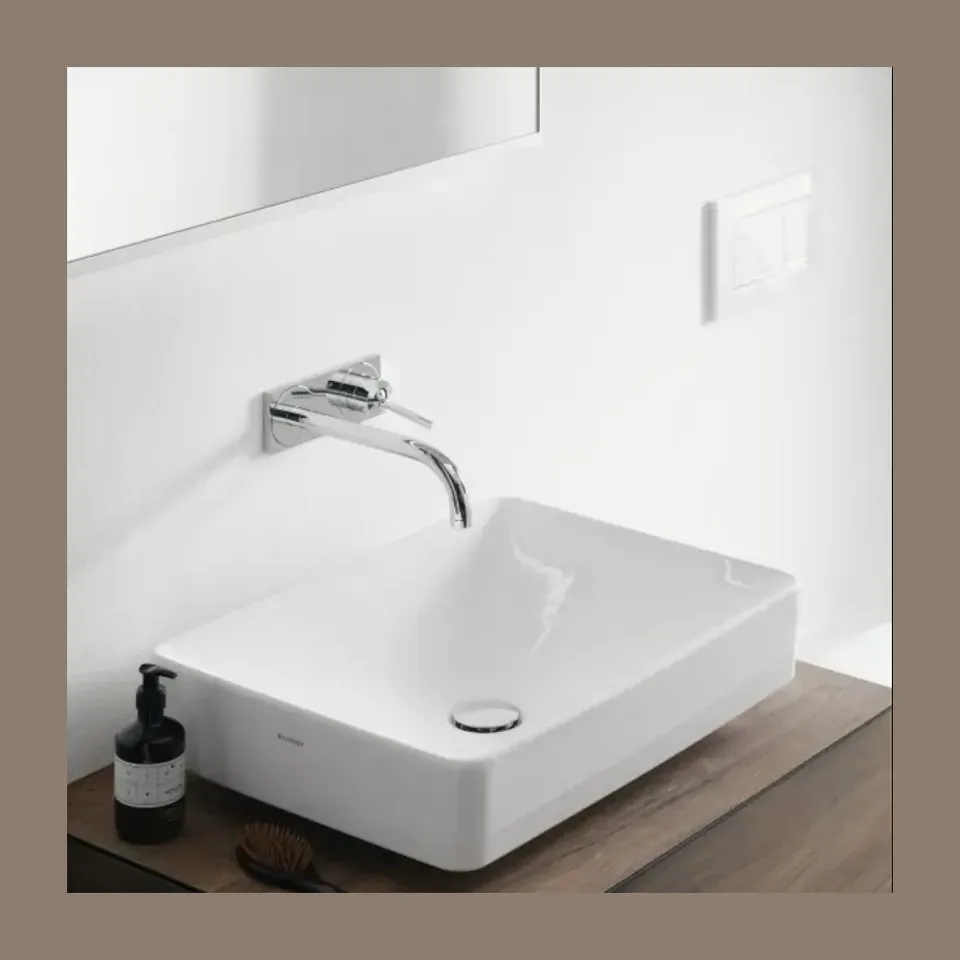 Nadgradni lavabo Geberit VariForm 01 bela 55x40 cm