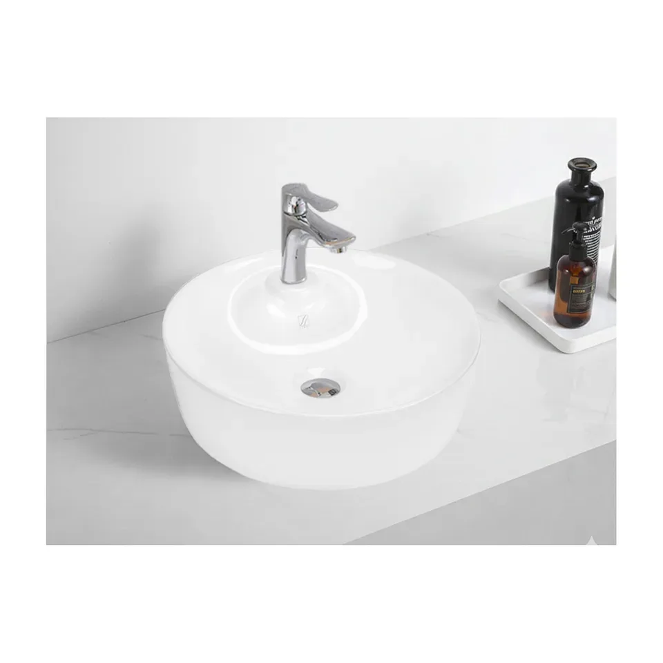Nadgradni lavabo Linni bela 43x43 cm SOB 02